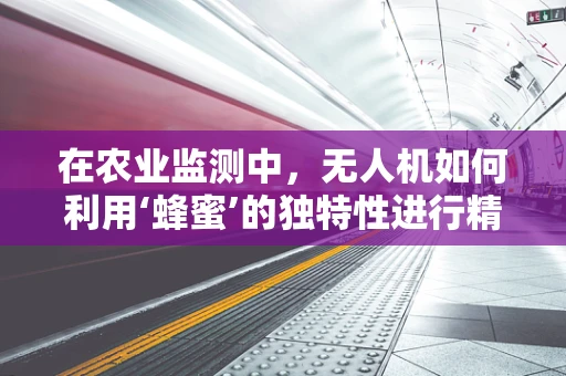 在农业监测中，无人机如何利用‘蜂蜜’的独特性进行精准作物监测？