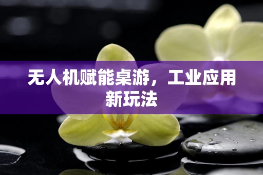 无人机赋能桌游，工业应用新玩法