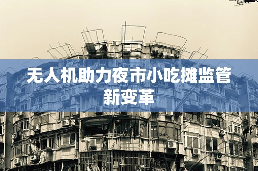 无人机助力夜市小吃摊监管新变革