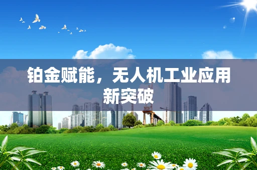 铂金赋能，无人机工业应用新突破