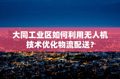 大同工业区如何利用无人机技术优化物流配送？