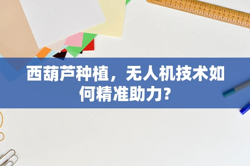 西葫芦种植，无人机技术如何精准助力？