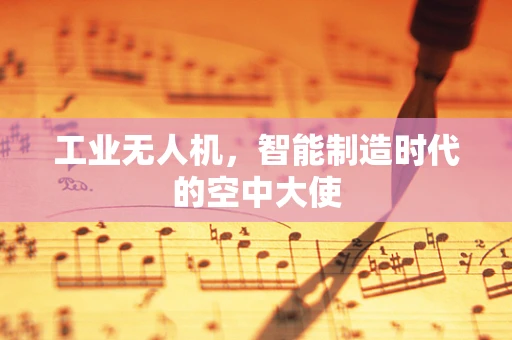 工业无人机，智能制造时代的空中大使
