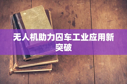 无人机助力囚车工业应用新突破