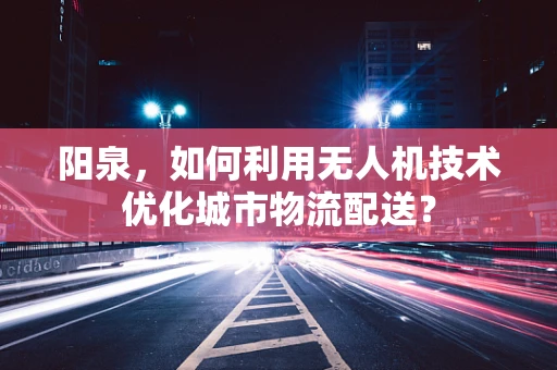 阳泉，如何利用无人机技术优化城市物流配送？