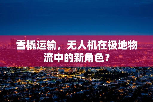 雪橇运输，无人机在极地物流中的新角色？
