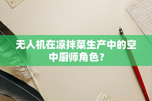 无人机在凉拌菜生产中的空中厨师角色？