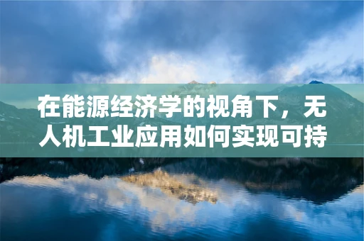 在能源经济学的视角下，无人机工业应用如何实现可持续的能源利用？