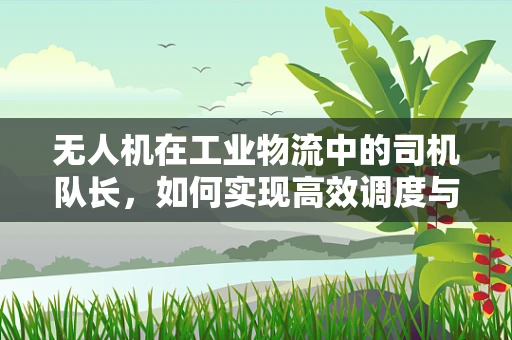 无人机在工业物流中的司机队长，如何实现高效调度与安全监管？