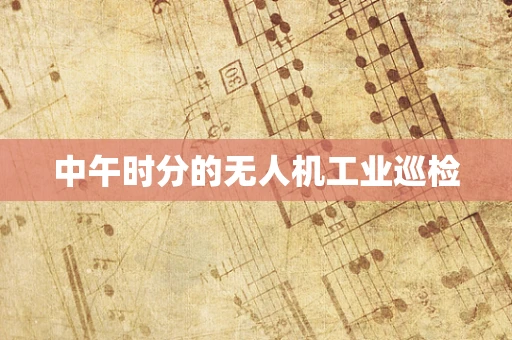 中午时分的无人机工业巡检