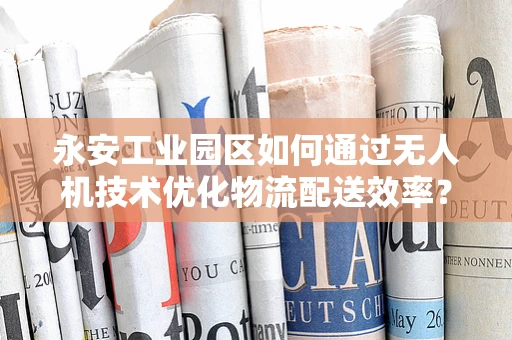 永安工业园区如何通过无人机技术优化物流配送效率？