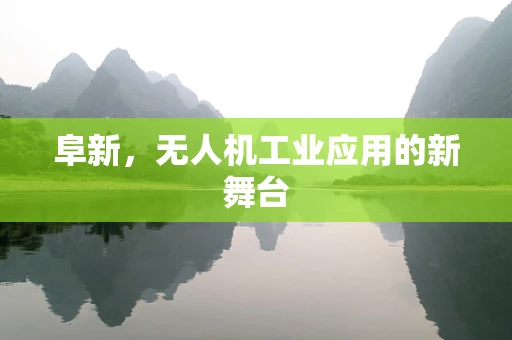 阜新，无人机工业应用的新舞台