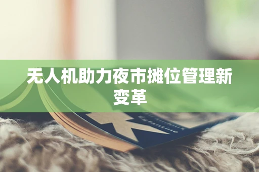 无人机助力夜市摊位管理新变革