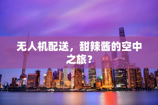 无人机配送，甜辣酱的空中之旅？