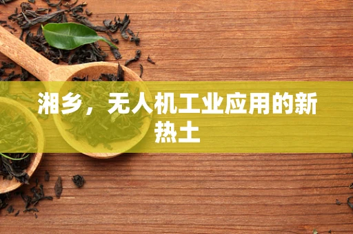 湘乡，无人机工业应用的新热土