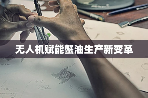无人机赋能蟹油生产新变革