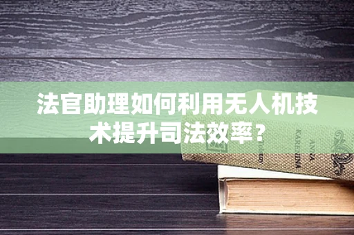 法官助理如何利用无人机技术提升司法效率？