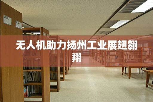 无人机助力扬州工业展翅翱翔