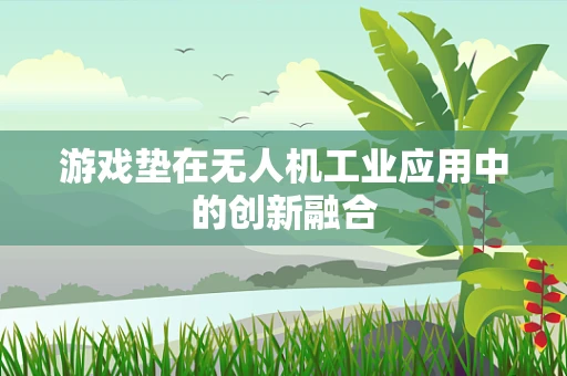 游戏垫在无人机工业应用中的创新融合