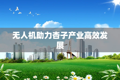 无人机助力杏子产业高效发展