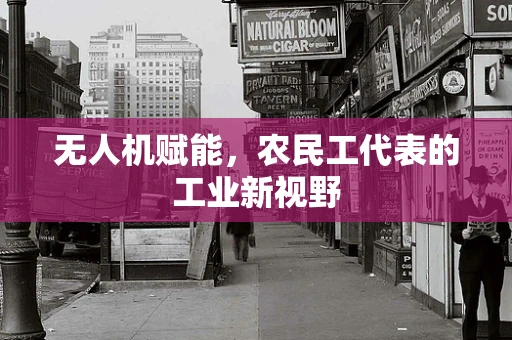 无人机赋能，农民工代表的工业新视野