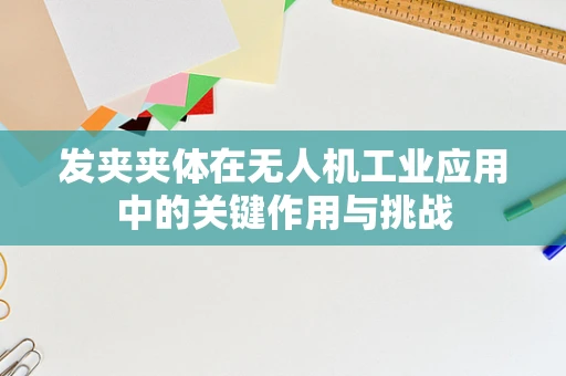 发夹夹体在无人机工业应用中的关键作用与挑战