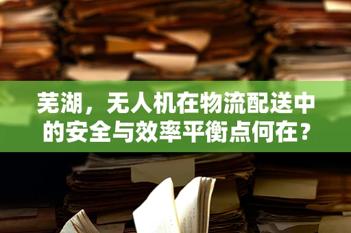 芜湖，无人机在物流配送中的安全与效率平衡点何在？