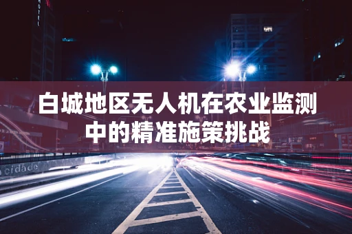 白城地区无人机在农业监测中的精准施策挑战