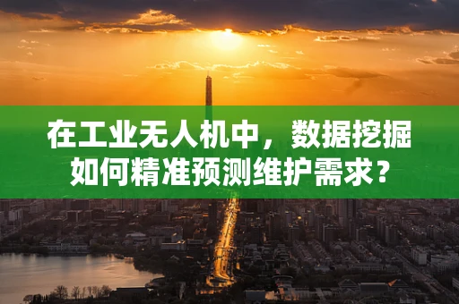 在工业无人机中，数据挖掘如何精准预测维护需求？