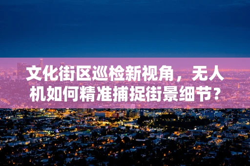文化街区巡检新视角，无人机如何精准捕捉街景细节？
