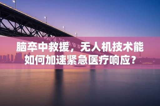 脑卒中救援，无人机技术能如何加速紧急医疗响应？