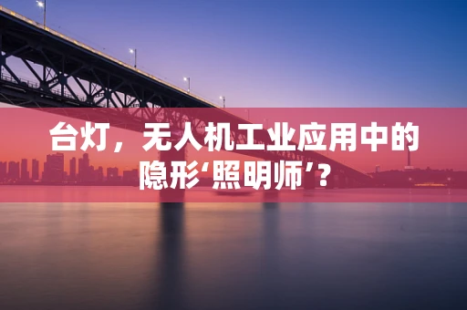台灯，无人机工业应用中的隐形‘照明师’？