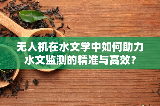 无人机在水文学中如何助力水文监测的精准与高效？