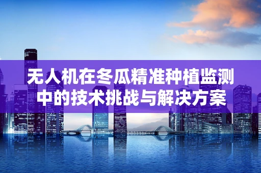 无人机在冬瓜精准种植监测中的技术挑战与解决方案