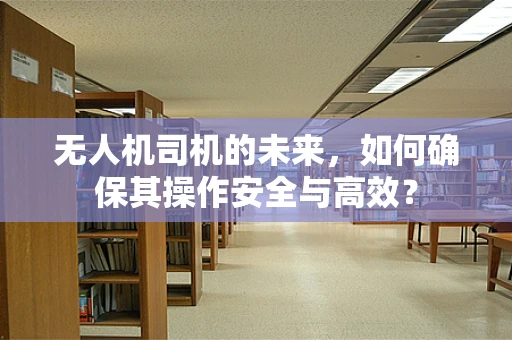 无人机司机的未来，如何确保其操作安全与高效？