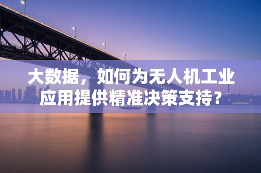 大数据，如何为无人机工业应用提供精准决策支持？