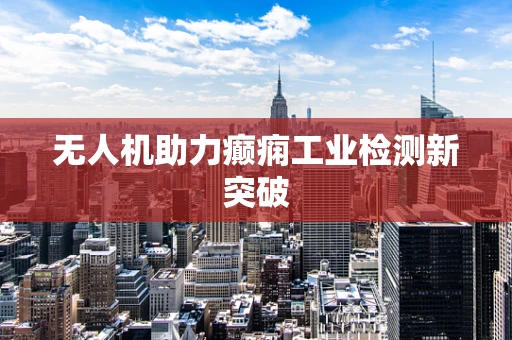 无人机助力癫痫工业检测新突破