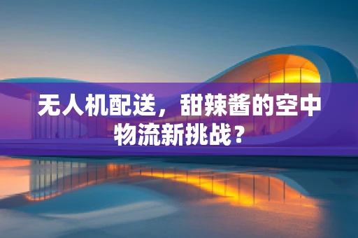 无人机配送，甜辣酱的空中物流新挑战？
