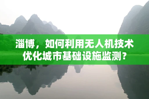 淄博，如何利用无人机技术优化城市基础设施监测？