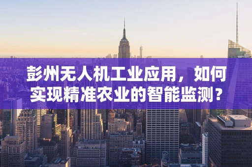 彭州无人机工业应用，如何实现精准农业的智能监测？