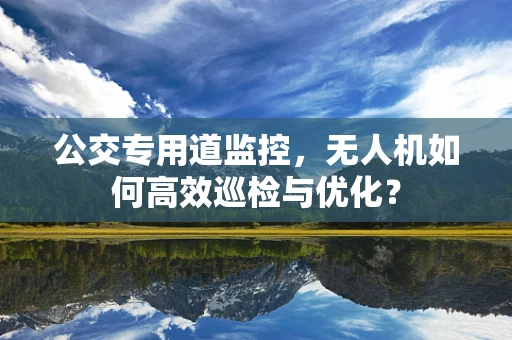 公交专用道监控，无人机如何高效巡检与优化？