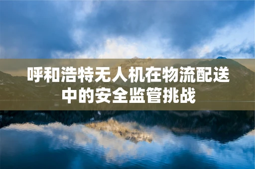 呼和浩特无人机在物流配送中的安全监管挑战