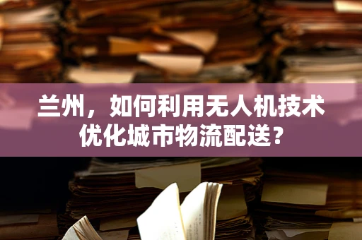 兰州，如何利用无人机技术优化城市物流配送？