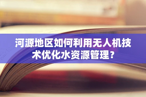 河源地区如何利用无人机技术优化水资源管理？