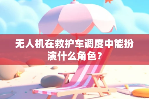 无人机在救护车调度中能扮演什么角色？