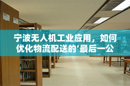 宁波无人机工业应用，如何优化物流配送的‘最后一公里’？