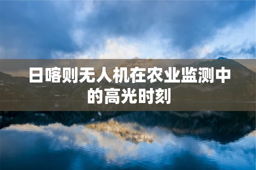 日喀则无人机在农业监测中的高光时刻