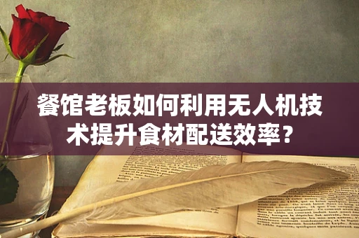 餐馆老板如何利用无人机技术提升食材配送效率？
