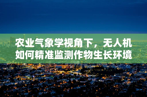 农业气象学视角下，无人机如何精准监测作物生长环境？