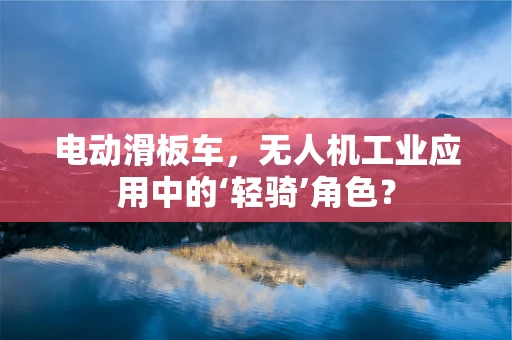 电动滑板车，无人机工业应用中的‘轻骑’角色？